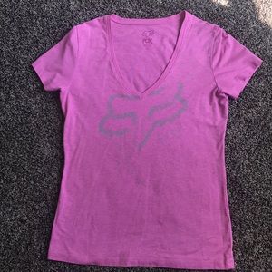 Women’s Fox racing V-neck T-shirt